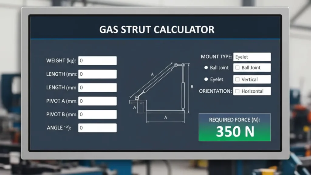 Gas Strut Calculator