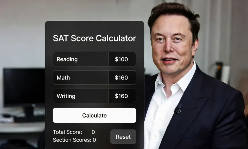 Sat Score Calculator