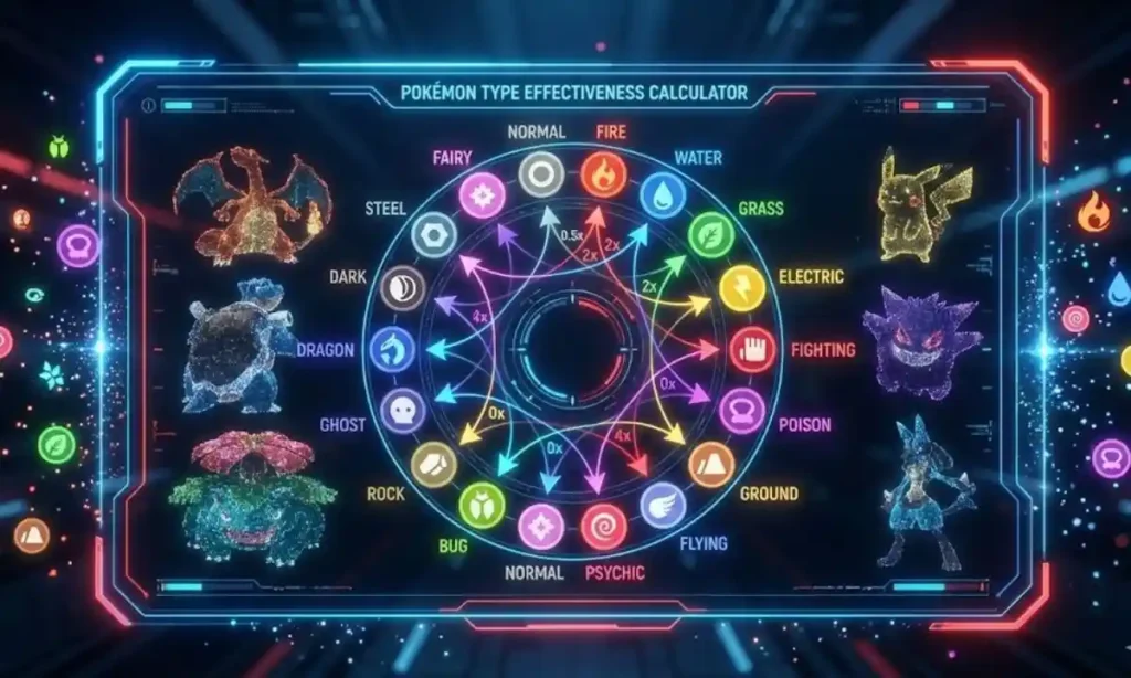 Pokemon type calculator